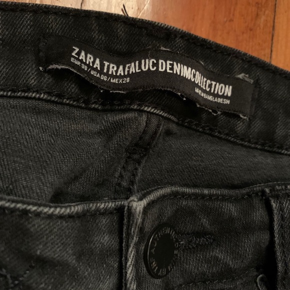 Zara Black with White Stripes and Zippers (@ ankles) - Picture 4 of 7